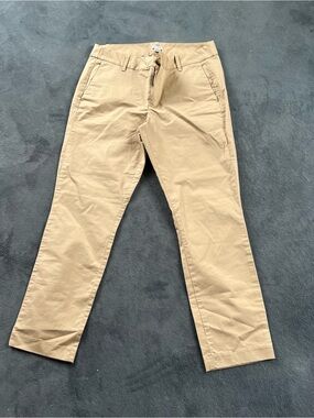 J.Crew Girlfriend Chino Pants Womens size 10 Tan Camel Stretch Cotton NWT